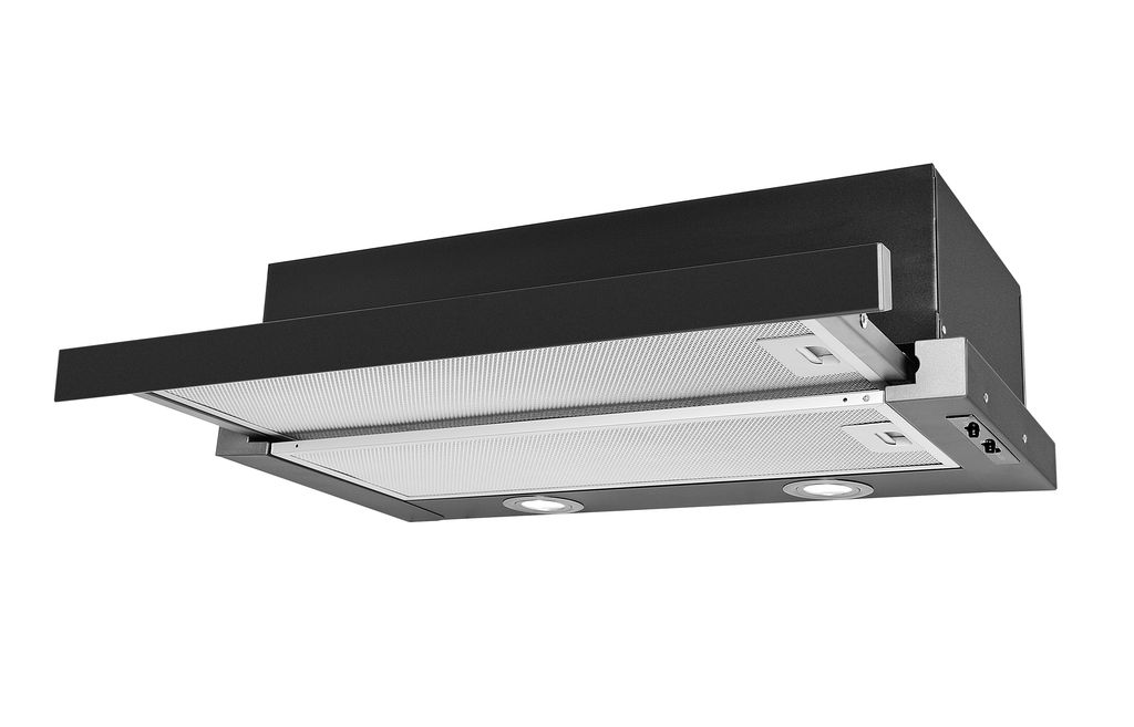 Telescopic hood Guzzanti GSL 60 Black - Guzzanti